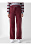 Two Mt Shop Quality Lcw Everyday Burgundy 3 Thread Plain Loose & Baggy Women's Sweatpants - 2
