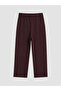 Two Mt Shop Quality Natuvera Burgundy Interlock Plain Standard & Regular Women's Sweatpants - 2
