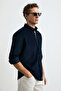 Drew Men's Basic Shirt Regular Fit Navy Blue - 5