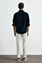 Drew Men's Basic Shirt Regular Fit Navy Blue - 6
