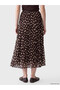 Quality Pieces from Çelebi Store Polka Dot Pleated Skirt with Waist Cord - 5