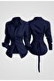 Women's Slim Fit Waist-Tied Stylish Shirt with Tie Back