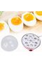Biki Electric Egg Steamer - Multi-functional Rapid Cooker (Pink) | جهاز بخار البيض الكهربائي بطبقتين - 8