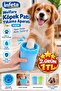 Small Size Dog Paw Washing and Cleaning Apparatus Blue 11 X 9 cm