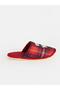Mixed Plaid Embroidered Women's House Slippers (W6) - 3