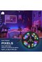 شريط إضاءة LED بطول 2 متر - إضاءة RGB مع جهاز تحكم عن بعد - إضاءة خلفية LED مرنة ولاصقة - 4