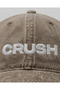 Crush Embroidered Cotton Washable Hat / Crush Embroidered Casual Adjustable Cotton Distressed Washed Style Hat - 3