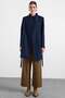 Punto Detailed Large Size Coat Dark Blue 3192 - 6