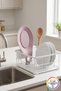 Countertop Pollution-Free Silicone Spoon Holder with Holes, Practical Ladle and Spatula Holder 25 cm Standard - 4