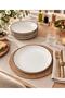 Teos Series Cinnamon Color 6 Pieces 21 cm Deep Dinner Plate - 4