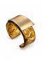 Resin Detailed Geometric Matte Plate Handcuff Bracelet