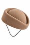 Beige Pillbox Hat - 9988
