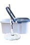 Floating Spin Mop with Wheels, 180° Rotating Bucket System 24cm Mop Head