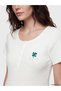 Green Crew Neck Maternity Capri Pajama Set - 3