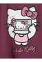 Plum Hello Kitty Printed Girls' Thick Sweatshirt - 3