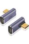 محول USB C بزاوية قائمة لكابل USB 4، محول كابل USB 4 بسرعة 40 جيجابت في الثانية، محول USB C بزاوية 90 درجة