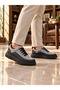 Kb-X12 Kuback Black Gray Detailed Casual Men's Shoes - 4