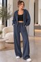 Women's Modal Fabric Stretch Fabric Hooded Tracksuit Set - 2