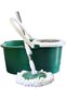 Floating Spin Mop with Wheels, 180° Rotating Bucket System 24cm Mop Head