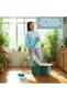 Floating Spin Mop with Wheels, 180° Rotating Bucket System 24cm Mop Head - 3