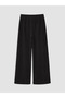 Black Wide-Legged Girls' Velvet Trousers - 2