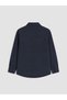 Navy Blue Gabardine Boys' Shirt - 2