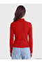 Two Mt Shop Quality Lcw Modest Red Camisole Plain Super Skinny & Extra Slim Long Sleeve Women's Bodysuit - 4