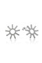 Silver Sun Earrings - 4