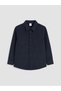 Navy Blue Gabardine Boys' Shirt