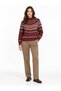 Ethnic Patterned Half Fisherman Knitwear Sweater Trk 181 - 2
