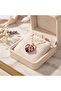 Shiny Heart Model Steel Necklace with Gold Color Chain - 4