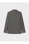 Anthracite Double-Breasted Collar Women's Blazer Jacket - 2