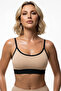 Astura Model Thin Straps with Cross Detail on the Back, Comfortable Women's Bustier in Skin Color - 4