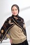 Floral Archive Fiora Pattern Shawl - Black - White