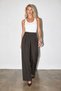 Bitter Brown Pleated Detailed Loose-Fit Trousers