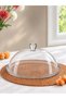 Premium Fanus Paşabkapaklı Luxury Cake and Pastry Dish, Glass, 32 cm - 2