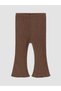 Brown Corded Baby Girl Spanish Style Leggings