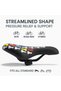 Bike Seat – Comfortable Bicycle Saddle with Soft Foam Padding, Shock Absorption, Waterproof Surface, Universal Fit for MTB, Road & Hybrid Bikes (27x17x6.5 cm) - 4