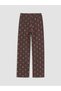 Brown Teddy Bear Patterned Women's Pajama Bottoms - 2