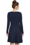 فساتين نسائية قصيرة بأكمام طويلة وياقة مستديرة (MOAW14D02-62) - 4