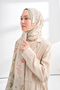 Floral Archive Lavinia Pattern Shawl - Nile Green - 3