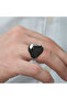 Silver Eagle Head Figured Men's Ring - 5