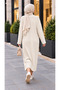 Women's Ribbed Knitwear Hijab Dress - 3