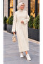 Women's Ribbed Knitwear Hijab Dress - 2