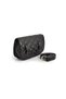Snap Closure Leather Women's Waist Bag - Black-Black - 7