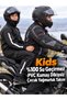 Children's Motorcyclist Raincoat Top and Bottom Pvc Overalls Suit 100% Waterproof Seamless Pockets Zippered Legs - 2