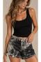 Ripped Detailed Vintage Denim Shorts - 3
