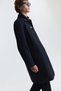 High Collar Metal Buttoned Trench Coat - 6