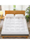Mattress Pad Cotton Pillow Top Mattress Topper White - 2