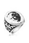 Silver Ataturk Silhouette Men's Ring - 4